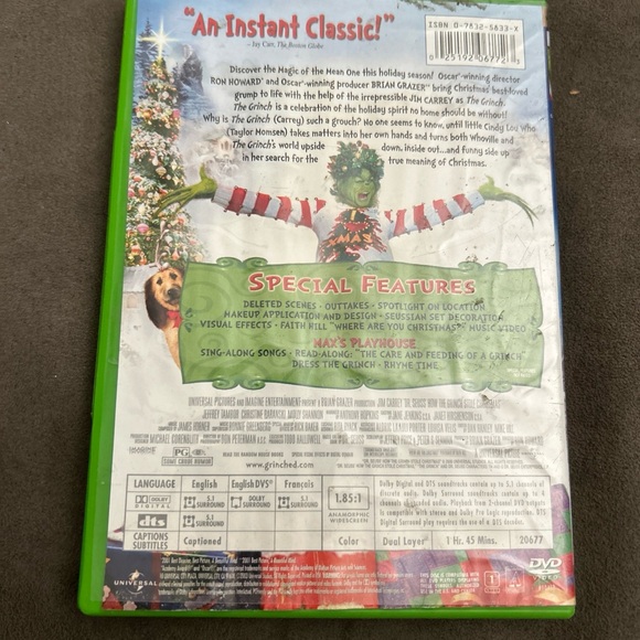 Dr. Seuss How the Grinch Stole Christmas (DVD, 2001) Collector's Ed.  WideScreen - Picture 5 of 7